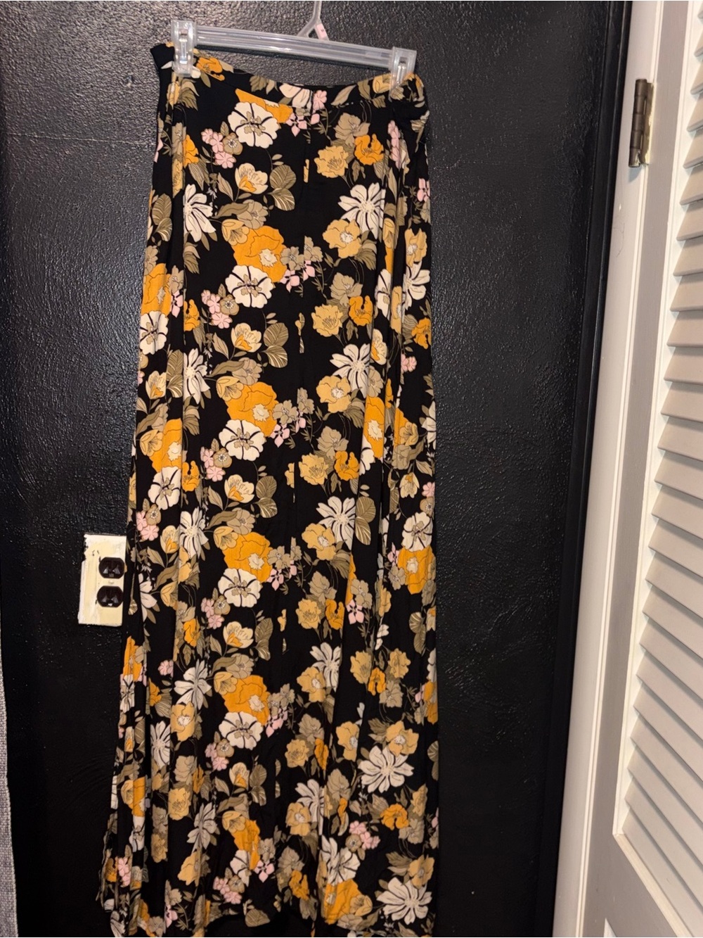 Natural Life Skirt Maxi Side Slit Floral Size Large - Picture 4 of 10
